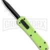 Coffin Blaster Light Green DA/OTF Automatic Knife - Black Plain -Kershaw Shop Coffin Blaster Light Green DA OTF Auto Black Plain GX 35366 jr large