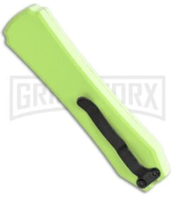 Coffin Blaster Light Green DA/OTF Automatic Knife - Black Plain -Kershaw Shop Coffin Blaster Light Green DA OTF Auto Black Plain GX 35366 jr side large