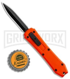Coffin Blaster Orange DA/OTF Automatic Knife - Black Plain -Kershaw Shop Coffin Blaster Orange DA OTF Auto Black Plain GX 35360 jr bottlecap large