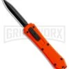 Coffin Blaster Orange DA/OTF Automatic Knife - Black Plain -Kershaw Shop Coffin Blaster Orange DA OTF Auto Black Plain GX 35360 jr large