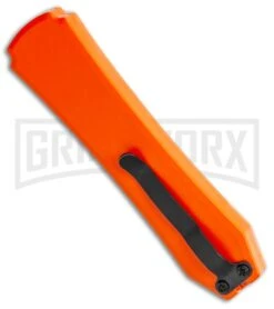 Coffin Blaster Orange DA/OTF Automatic Knife - Black Plain -Kershaw Shop Coffin Blaster Orange DA OTF Auto Black Plain GX 35360 jr side large