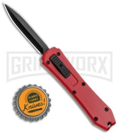 Coffin Blaster Red DA/OTF Automatic Knife - Black Plain -Kershaw Shop Coffin Blaster Red DA OTF Auto Black Plain GX 35330 jr bottlecap large