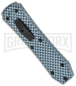 Coffin Blaster Extreme Sim Carbon Fiber DA/OTF Automatic Knife - Plain Black -Kershaw Shop Coffin Blaster Sim CF DA OTF Auto Black Plain GX 35362 jr spine large