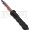 Coffin Blaster Tactical Black DA/OTF Automatic Knife -Rainbow Plain -Kershaw Shop Coffin Blaster Tactical Black DA OTF Auto Rainbow Plain GX 35364 jr large