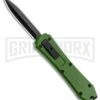 Coffin Blaster Green DA/OTF Automatic Knife - Black Plain