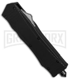 Nocturnal D/A OTF Automatic Knife Black - Drop Point Black Plain -Kershaw Shop DA OTF Auto black handle black plain BP 26365 er spine large