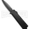 Daggerr Knives Koschei Black Aluminum Double Action OTF Knife - Black Plain -Kershaw Shop Daggerr Knives Koschei Double Action OTF Knife Black Aluminum 3.5in Black BHQ 182324 hd large