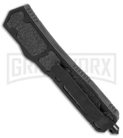 Delta Force Tactical Black D/A OTF Automatic Knife - Black Serr -Kershaw Shop Delta force black black serr BP 19375 er side large