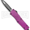 Demolisher OTF Automatic Knife Clip Point Purple - Two Tone Plain -Kershaw Shop Demolisher OTF Auto Dagger Purple TT GX 40642 jr large