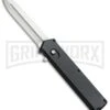 Elemental Black OTF Automatic Knife - Satin Plain -Kershaw Shop Elemental Black TT6 BP 18598 jr large
