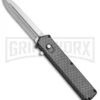 Elemental Reactor Sim. Carbon Fiber OTF Automatic Knife - Satin Plain -Kershaw Shop Elemental Reactor Sim CF OTF Satin TT7 SATIN BP 20198 jr large