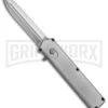 Elemental Silver OTF Automatic Knife - Satin Plain -Kershaw Shop Elemental Silver TT9 BP 18599 jr large
