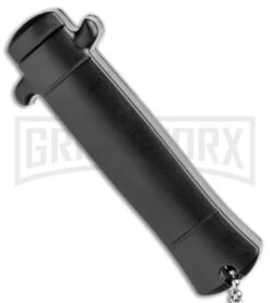 Enzo OTF Green/Black Automatic Keychain Knife - Satin Spear Point Plain -Kershaw Shop Enzo Stiletto Mini Green Black Bolsters OTF Auto Satin GX 38905 jr side large