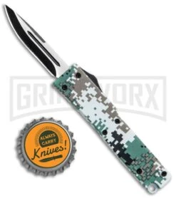Firecracker Mini Green Digi Camo D/A OTF Automatic Knife - Black Plain -Kershaw Shop Firecracker Mini Green Digi Camo DA OTF Black KS 5888 CF 1 BP 28695 jr bottlecap large