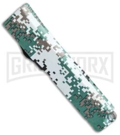 Firecracker Mini Green Digi Camo D/A OTF Automatic Knife - Black Plain -Kershaw Shop Firecracker Mini Green Digi Camo DA OTF Black KS 5888 CF 1 BP 28695 jr side large