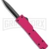 Firecracker Mini Pink D/A OTF Automatic Knife - Black Dagger -Kershaw Shop Firecracker Mini Pink DA OTF Auto Black Dagger GX 37859 jr large