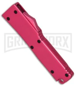 Firecracker Mini Pink D/A OTF Automatic Knife - Black -Kershaw Shop Firecracker Mini Pink DA OTF black BP 26463 er spine large