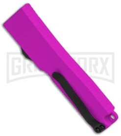 Firecracker Mini Purple D/A OTF Automatic Knife - Black Dagger -Kershaw Shop Firecracker Mini Purple DA OTF Auto Black Dagger GX 37874 jr side large