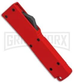 Firecracker Mini Red D/A OTF Automatic Knife - Black Dagger -Kershaw Shop Firecracker Mini Red DA OTF Auto Black Dagger GX 37875 jr spine large