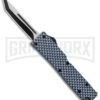 Firecracker Mini Sim Carbon Fiber D/A OTF Automatic Knife - Two Tone Tanto -Kershaw Shop Firecracker Mini Sim CF DA OTF Auto TT Tanto GX 37638 jr large