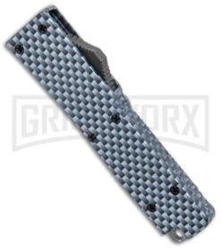 Firecracker Mini Sim Carbon Fiber D/A OTF Automatic Knife - Two Tone Tanto -Kershaw Shop Firecracker Mini Sim CF DA OTF Auto TT Tanto GX 37638 jr spine large