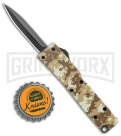 Firecracker Mini Tan Digi Camo D/A OTF Automatic Knife - Black Dagger -Kershaw Shop Firecracker Mini Tan Digi Camo DA OTF Auto Black Dagger GX 37873 jr bottlecap large