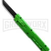 Firecracker XL Green DA/OTF Automatic Knife - Tanto Black -Kershaw Shop Firecracker XL Green DA OTF Automatic Knife Tanto Black BHQ 181322 td large