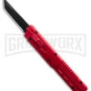 Firecracker XL Red DA/OTF Automatic Knife - Tanto Black