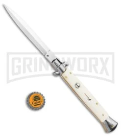 Frank B. 11" Camel Bone Handle Stiletto (5" Dagger) -Kershaw Shop Frank B 11in Camel Bone Handle Stiletto Dagger GX 34343 jr bottlecap large