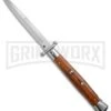 Frank B. 11" Cocobolo Italian Stiletto Swinguard Automatic Knife - Bayonet -Kershaw Shop Frank B 11in Cocobolo Stiletto Swinguard Bayo BP 19175 jr large