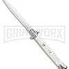 Frank B. 11" Italian Stiletto Mother Of Pearl Automatic Knife - Dagger