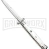 Frank B. 11" Pearlex Italian Stiletto Swinguard - Bayonet Satin