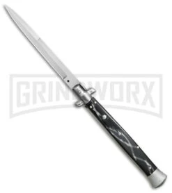 Frank B. 13" Italian Stiletto Sim Horn Automatic Knife - Bayo