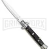 Frank B 9" Black Acrylic Stiletto Automatic Knife (Dagger)
