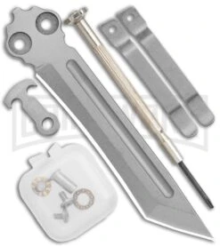 Instaknives Black Aluminum Balisong Tanto Trainer/Live Blade - Satin Dull/Plain -Kershaw Shop Instaknives Black Balisong Tanto Trainer Blade GX 37598 jr extra large