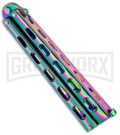 Jaguar Spectrum Balisong Butterfly Knife - Spectrum -Kershaw Shop Jaguar Champagne Balisong Butterfly Spectrum BUTT 1090RB GX 34201 jr side large