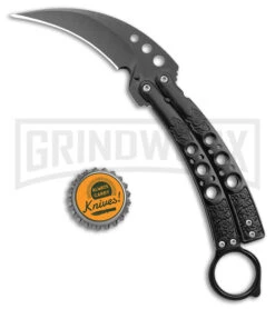Karambit Tactical Black Butterfly Knife Limited Edition - Black -Kershaw Shop Karambit Tactical Black Butterfly Limited Edition Black GX 39596 jr bottlecap large