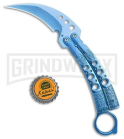 Karambit Tactical Blue Butterfly Knife Limited Edition - Blue -Kershaw Shop Karambit Tactical Gold Butterfly Limited Edition Blue GX 39597 jr bottlecap large