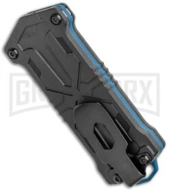 Kershaw Kapsule Manual Slide OTF Knife - Satin Plain -Kershaw Shop Kershaw Jens Anso Kapsule Manual Sliding Button Lock OTF Knife SW 1190 BHQ 120521 jr side large