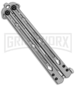 Kershaw Lucha Trainer Balisong Butterfly Knife - Stainless Steel -Kershaw Shop Kershaw Lucha Trainer Balisong SS BHQ 121586 jr side large