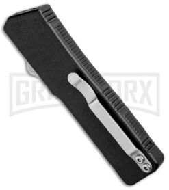 Lightning Black D/A OTF Automatic Knife - Tanto Two Tone -Kershaw Shop Lightning Black DA OTF Auto Tanto TT GX 33422 jr side large