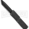 Lightning Black D/A Tanto OTF Automatic Knife - Black Serr -Kershaw Shop Lightning Black DA Tanto OTF Auto Black Serr GX 35508 jr large