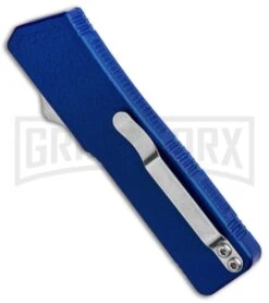 Lightning Blue D/A OTF Automatic Knife - Tow-Tone Serr -Kershaw Shop Lightning Blue DA Auto TT Serr GX 30819 jr side large