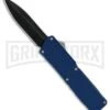 Lightning Blue D/A OTF Automatic Knife - Black Dagger -Kershaw Shop Lightning Blue DA Black Dagger BP 27476 er large