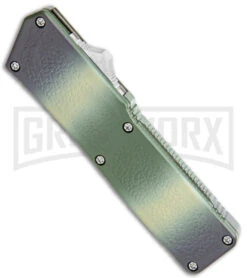 Lightning Camo D/A OTF Automatic Knife - Tanto Black Plain -Kershaw Shop Lightning Camo DA OTF Auto Tanto Black GX 39049 jr spine large