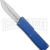 Lightning Blue D/A OTF Automatic Knife - Satin Serrated -Kershaw Shop Lightning DA OTF Blue DA Satin Serr LNGBLS BP 20213 jr large