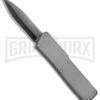 Lightning Gray D/A OTF Automatic Knife - Black Dagger -Kershaw Shop Lightning DA OTF Gray Black Dagger BP 18952 jr large