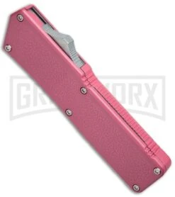 Lightning Pink D/A OTF Automatic Knife - Black Dagger Serrated -Kershaw Shop Lightning DA OTF Pink Black Dagger Serr BP 20274 jr spine large