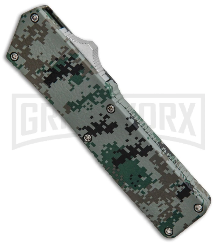 Lightning Digi Camo D/A OTF Automatic Knife - Tanto Satin 4 Lightning Digi Camo D/A OTF Automatic Knife - Tanto Satin - Image 2