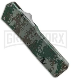 Lightning Digi Camo D/A OTF Automatic Knife - Tanto Satin Serr -Kershaw Shop Lightning Digi Camo DA OTF Auto Tanto Satin Serr GX 33335 jr spine large